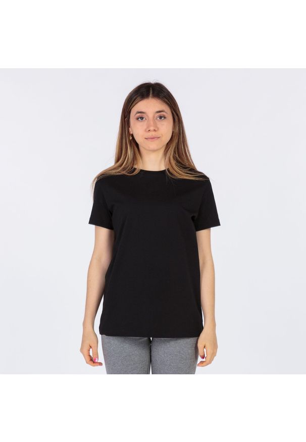 Panie Joma Desert T -Shirt Black M - Oddychający i lekki. Kolor: czarny. Materiał: bawełna