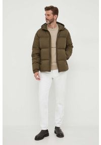 Calvin Klein Jeans sweter bawełniany kolor beżowy lekki. Kolor: beżowy. Materiał: bawełna. Wzór: aplikacja. Styl: klasyczny #5