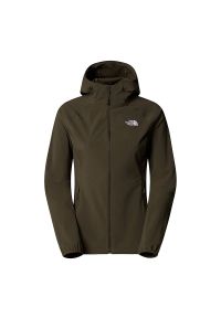 Kurtka damska The North Face Nimble 0A8CD94261 - zielona. Kolor: zielony. Materiał: tkanina, softshell, poliester, elastan. Styl: klasyczny. Sport: turystyka piesza, wspinaczka #1
