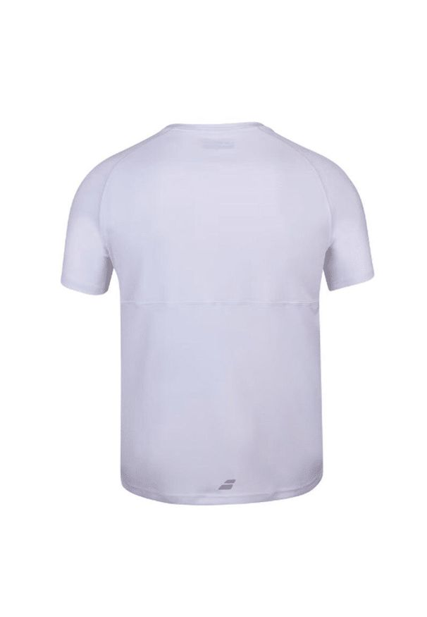 Koszulka tenisowa męska Babolat Play Crew Neck. Kolor: biały. Sport: tenis