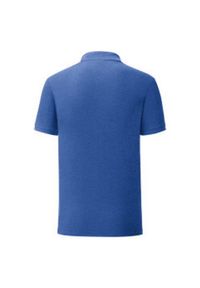 FRUIT OF THE LOOM - Koszulka Polo Męska Iconic. Typ kołnierza: polo. Kolor: niebieski