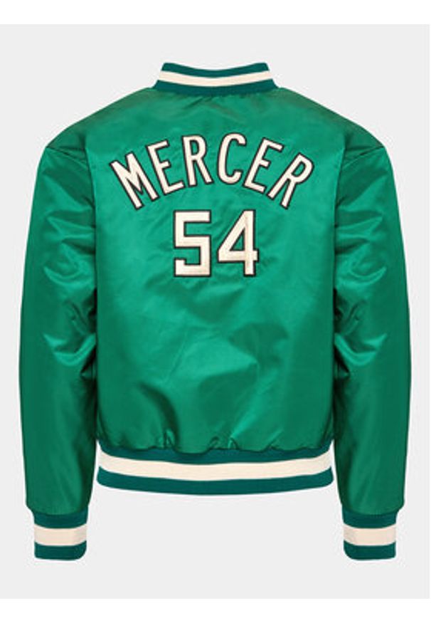 Mercer Amsterdam Kurtka bomber Unisex The Re-Varsity MEAP231010 Zielony Relaxed Fit. Kolor: zielony. Materiał: syntetyk