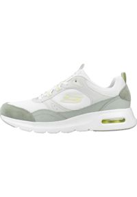 skechers - Buty Kobieta Skechers Skech-Air Court biały. Kolor: szary, biały, wielokolorowy. Materiał: syntetyk, tkanina. Model: Skechers Sport. Sport: turystyka piesza