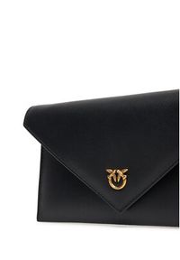 Pinko - PINKO Torebka Flat Purse Mini AI 25-26 PCPL 105347 A0F1 Czarny. Kolor: czarny. Materiał: skórzane #4