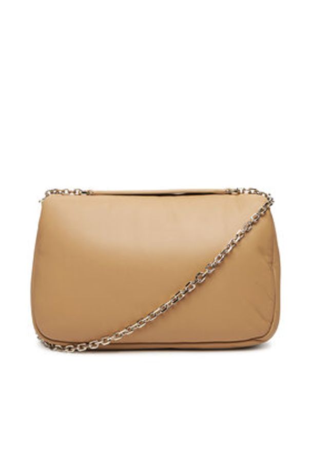 Patrizia Pepe Torebka 8B0221/L113-B775 Beżowy. Kolor: beżowy. Materiał: skórzane