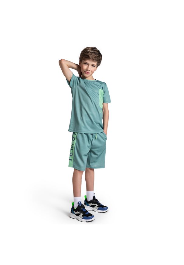 Spodenki sportowe dla dzieci Lemon Explore WL5. Kolor: zielony. Materiał: elastan, poliester. Styl: sportowy. Sport: turystyka piesza