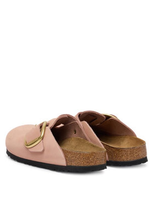 Birkenstock Klapki Boston Big Buckle 1031883 Różowy. Kolor: różowy. Materiał: skóra, nubuk