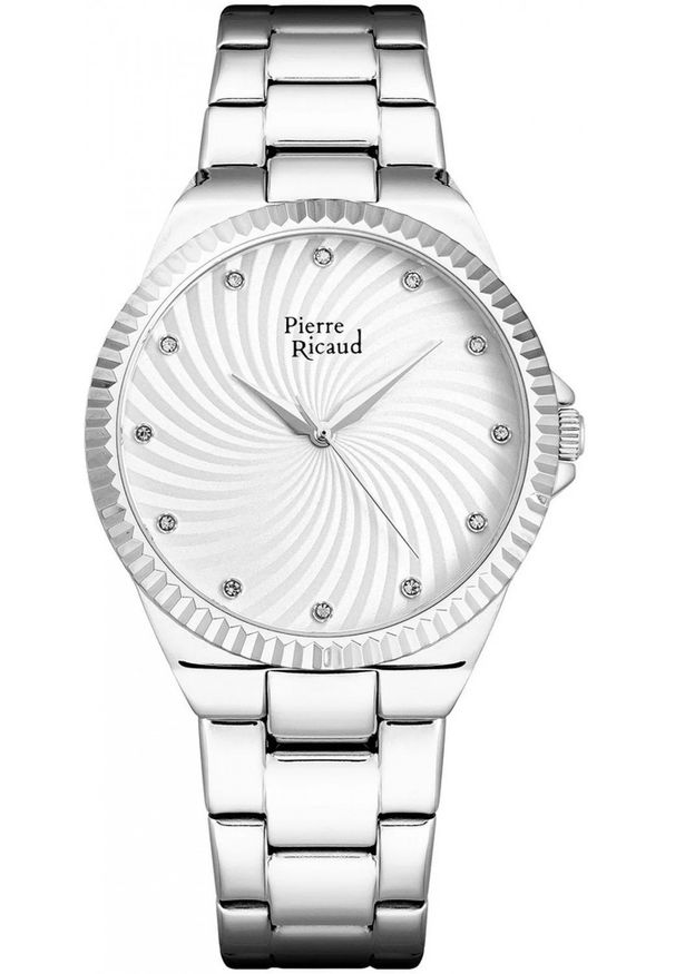 Zegarek damski Pierre Ricaud P22073.5113Q CYRKONIE srebrny. Kolor: srebrny