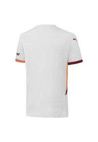Puma - Męska koszulka wyjazdowa Galatasaray SK 24/25 PUMA White Red Rhythm. Kolor: biały, czerwony, wielokolorowy