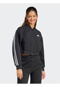 Adidas - adidas Bluza Future Icons 3-Stripes IP1566 Czarny Loose Fit. Kolor: czarny. Materiał: bawełna, syntetyk