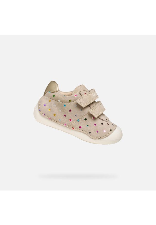 Geox - Buty GEOX B TUTIM Beżowy. Okazja: na co dzień. Kolor: beżowy, wielokolorowy, żółty. Materiał: skóra