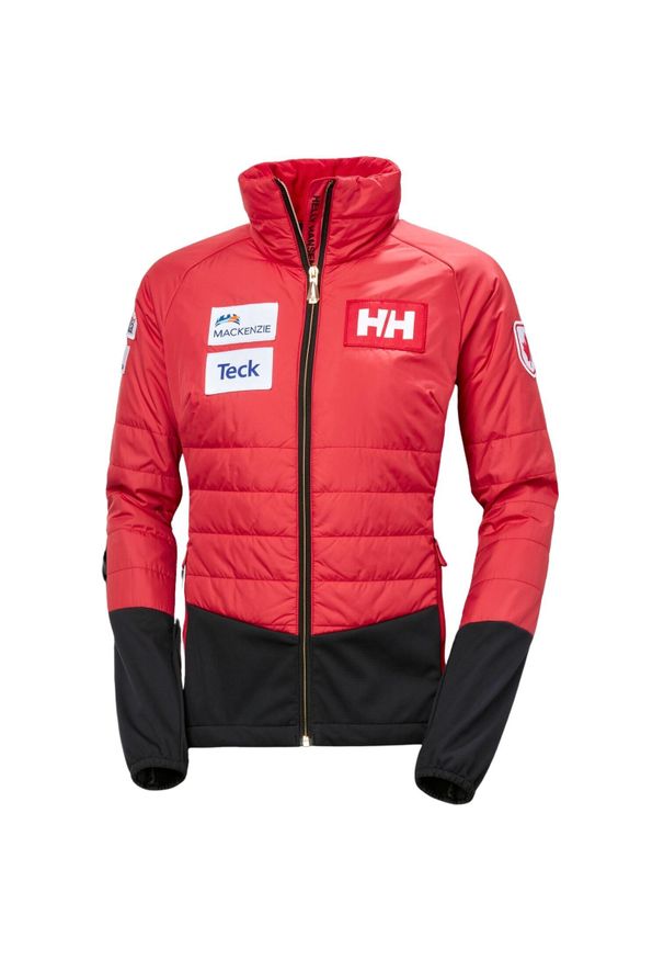 Damska ocieplana kurtka narciarska Helly Hansen World Cup. Kolor: czerwony. Sezon: zima. Sport: narciarstwo