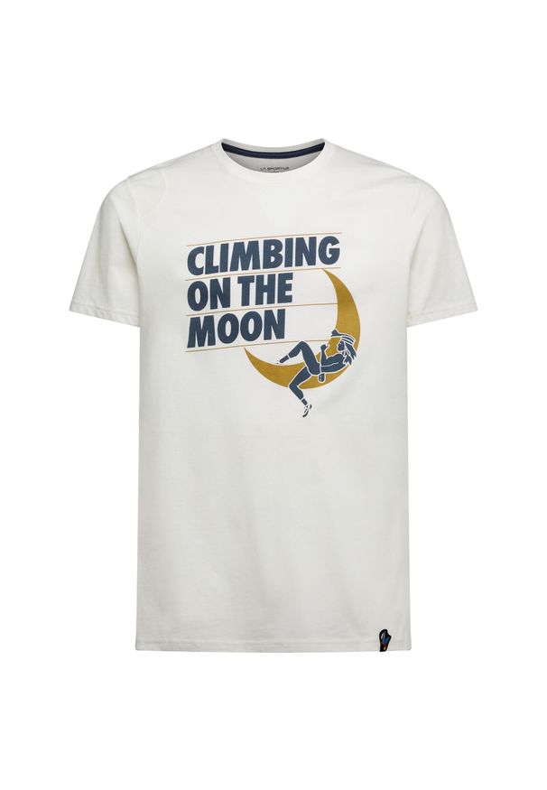 LA SPORTIVA - Koszulka wspinaczkowa męska La Sportiva Moon Rock T-Shirt. Kolor: biały. Sport: turystyka piesza