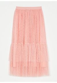 TwinSet - Różowa spódnica Twinset. Kolor: różowy. Materiał: poliester, tiul, koronka
