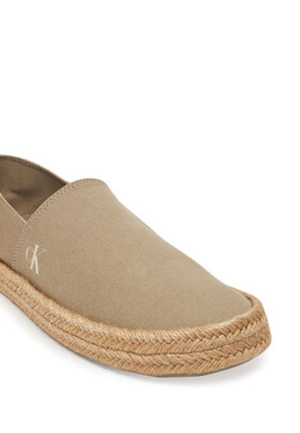 Calvin Klein Jeans Espadryle Inj Espadrille Cv YM0YM01251 Beżowy. Kolor: beżowy. Materiał: materiał