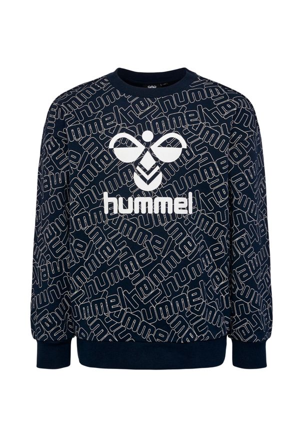 Bluza dziecięca Hummel Carson. Kolor: niebieski. Materiał: materiał. Wzór: nadruk