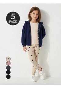 Sinsay - Bawełniane legginsy 5 pack - wielobarwny. Materiał: bawełna #1