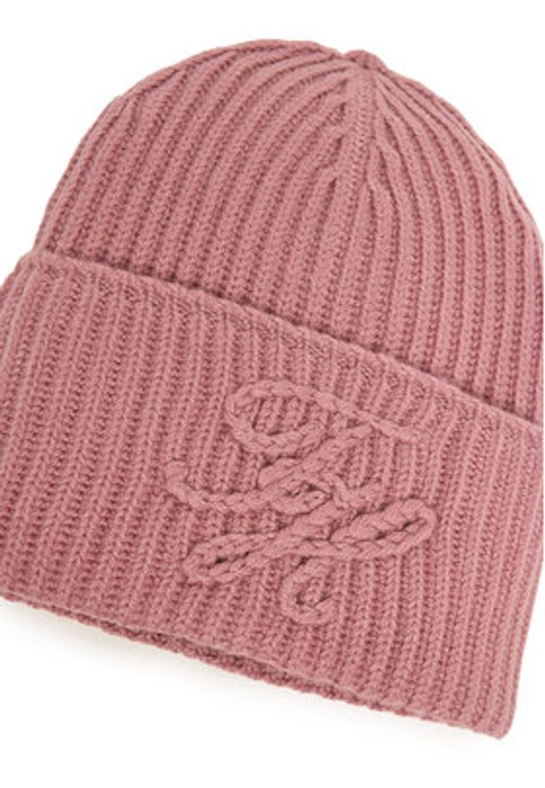 TOMMY HILFIGER - Tommy Hilfiger Czapka Th Elevated Script AW0AW17777 Różowy. Kolor: różowy. Materiał: wełna