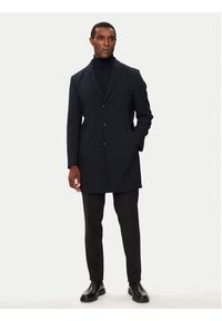 Bugatti Płaszcz wełniany 626228-64084 Granatowy Regular Fit. Kolor: niebieski. Materiał: wełna, syntetyk #8