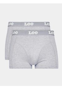 Lee - LEE 2-PACK TRUNK DWUPAK MĘSKIE BOKSERKI MAJTKI LOGO GREY LP03CKMP 112330509