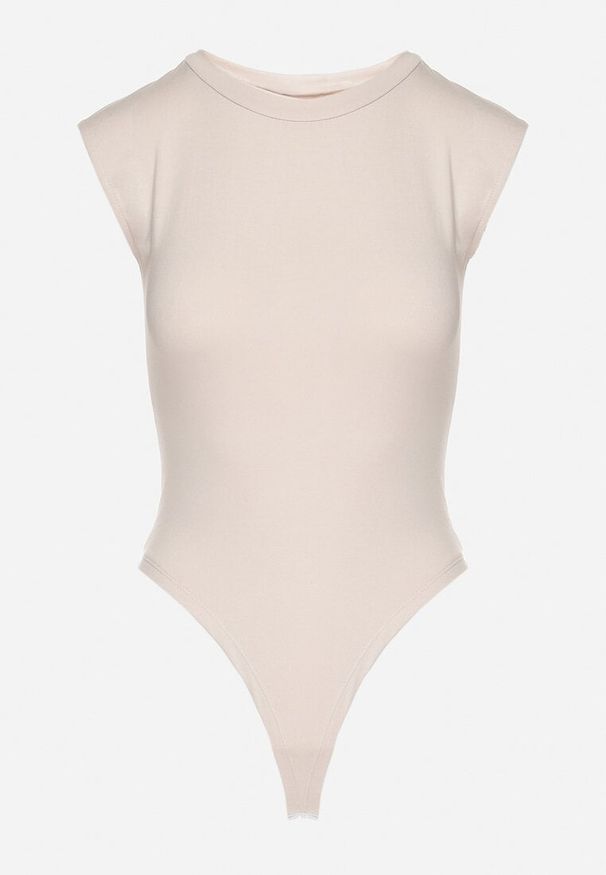 Born2be - Beżowe Wiskozowe Body o Dopasowanym Kroju Bez Rękawów Redalira. Okazja: na co dzień. Kolor: beżowy. Materiał: wiskoza. Długość rękawa: bez rękawów. Styl: klasyczny, elegancki, casual