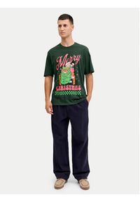 Jack & Jones T-Shirt Holiday Cartoon 12287550 Zielony Relaxed Fit. Kolor: zielony. Materiał: bawełna #4