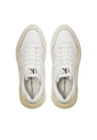 Calvin Klein Jeans Sneakersy Chunky Run Low Laceup Dip Wn YW0YW01049 Biały. Kolor: biały. Materiał: skóra. Sport: bieganie #2