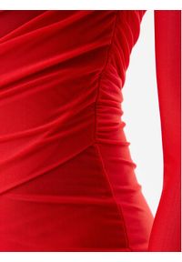 Pinko - PINKO Sukienka koktajlowa 104838 A2H1 R48 Czerwony Slim Fit. Kolor: czerwony. Materiał: syntetyk. Styl: wizytowy #3