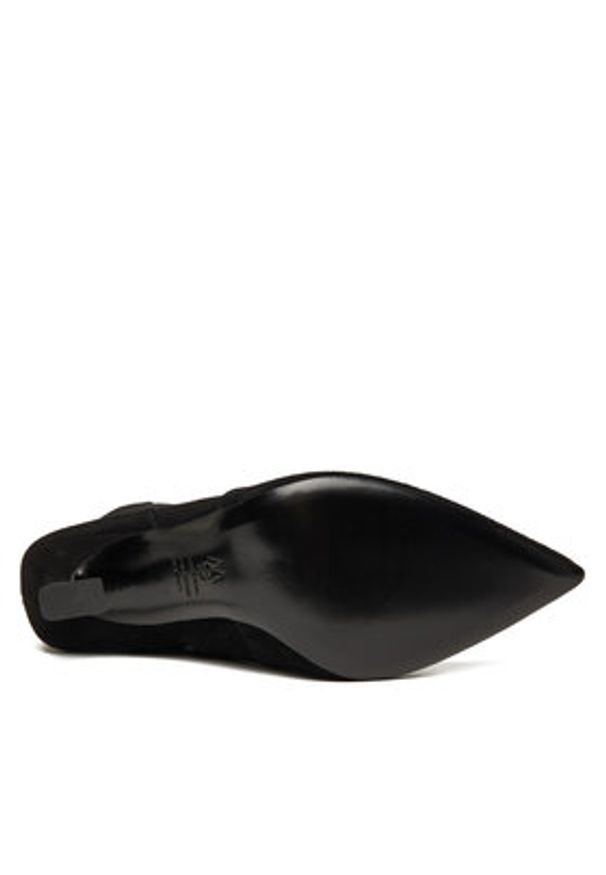 Stuart Weitzman Kozaki Vinnie Zip SM588 Czarny. Kolor: czarny. Materiał: skóra, zamsz