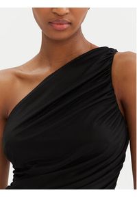 Pinko - PINKO Top 105048 A2F1 Czarny Slim Fit. Kolor: czarny. Materiał: syntetyk #3