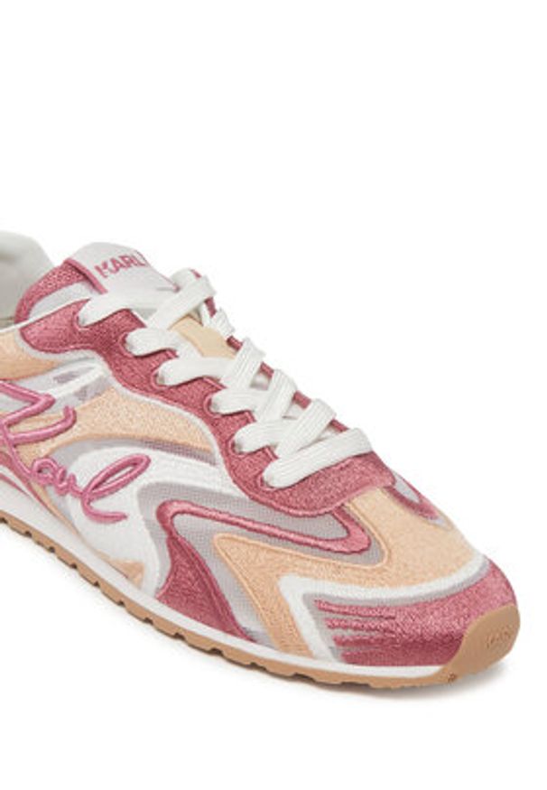 Karl Lagerfeld - KARL LAGERFELD Sneakersy Venus KL65925 Różowy. Kolor: różowy. Materiał: materiał