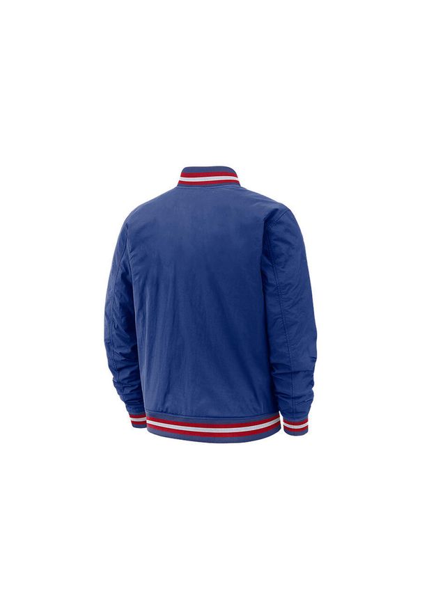 Nike - Kurtka męska nike nba n31 courtside jacket rush blue. Kolor: niebieski. Materiał: poliamid. Sport: bieganie