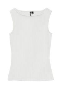 Vero Moda Top Ruby 10342997 Biały Slim Fit. Kolor: biały. Materiał: bawełna #4