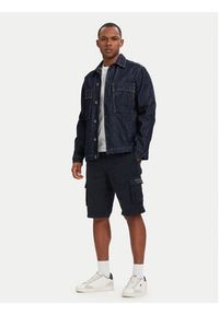 Aeronautica Militare Szorty materiałowe 261BE0066UCT01122 Granatowy Regular Fit. Kolor: niebieski. Materiał: bawełna #3