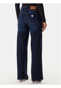 Guess Spodnie palazzo W5BA96 D4U54 Beżowy Wide Leg. Kolor: beżowy. Materiał: bawełna