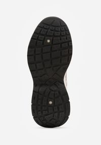 Born2be - Beżowo-Czarne Sneakersy Vices na Grubej Podeszwie z Tłoczeniami Nativine. Okazja: na co dzień. Kolor: beżowy. Materiał: jeans #2