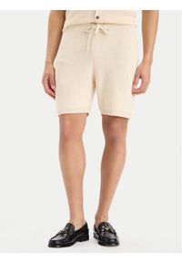 TOMMY HILFIGER - Tommy Hilfiger Szorty materiałowe MW0MW42797 Kremowy Regular Fit. Kolor: kremowy. Materiał: bawełna #1