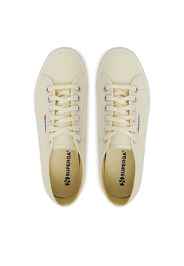 Superga Tenisówki Platform S9111LW Beżowy. Kolor: beżowy. Materiał: materiał. Obcas: na platformie