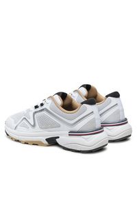 TOMMY HILFIGER - Tommy Hilfiger Sneakersy M Runner Tech Knit FM0FM05109 Biały. Kolor: biały. Materiał: materiał #4