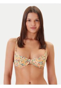 RVCA Góra od bikini 23O151501 Żółty. Kolor: żółty. Materiał: syntetyk