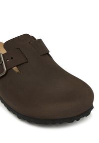 Birkenstock Klapki Boston Wire Buckle 1032760 Brązowy ciemny. Kolor: brązowy. Materiał: nubuk, skóra #3