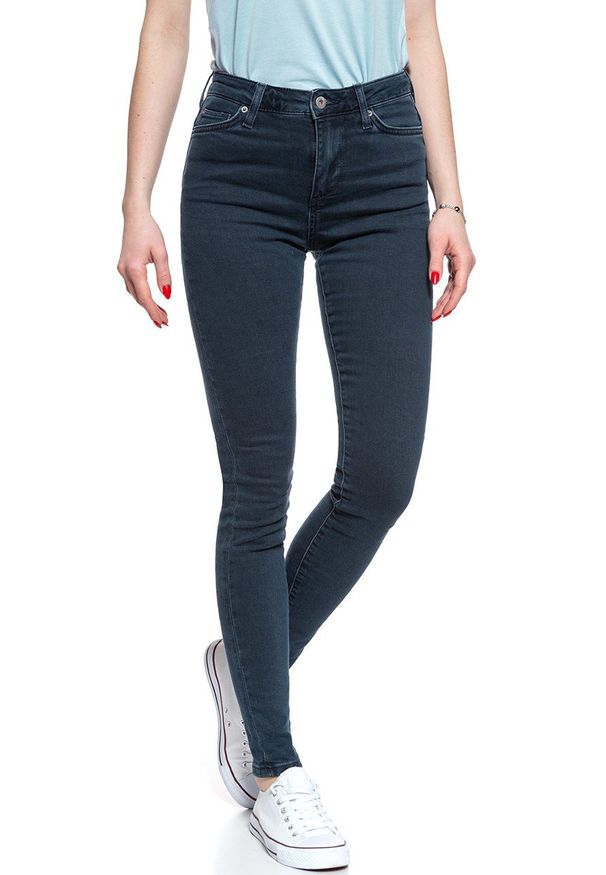 Mustang - MUSTANG Zoe Super Skinny DENIM BLACK 1009311 4000 684. Wzór: jednolity