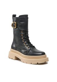 Gino Rossi Trapery 222FW105 Czarny. Kolor: czarny. Materiał: skóra #6