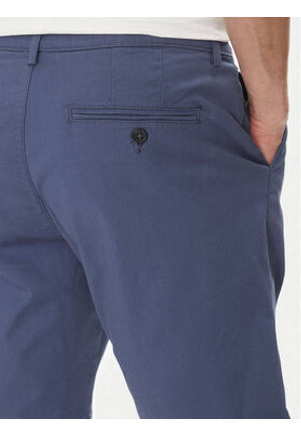 Selected Homme Szorty materiałowe Miles 16092329 Granatowy Slim Fit. Kolor: niebieski. Materiał: bawełna