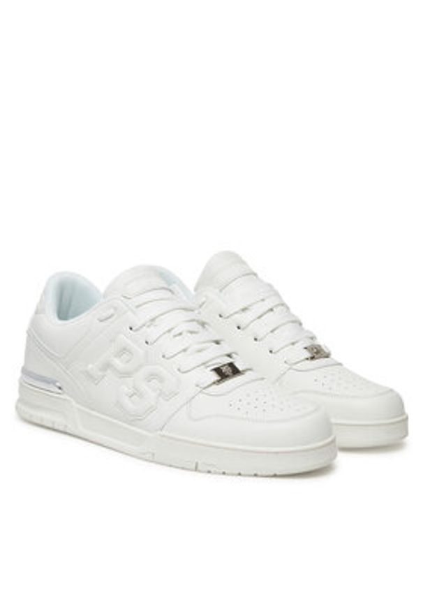 Plein Sport Sneakersy Viper I // GEN.X.05 SAES USC0737 STE003N Biały. Kolor: biały. Materiał: skóra