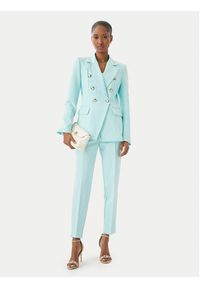 Maryley Spodnie materiałowe 26EB52Z/43AC Turkusowy Regular Fit. Kolor: turkusowy. Materiał: syntetyk #2