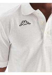 Kappa Polo Logo Sharas Mss 302B3D0 Biały Regular Fit. Typ kołnierza: polo. Kolor: biały. Materiał: bawełna #5