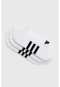adidas Performance skarpetki 3-pack kolor biały. Kolor: biały. Materiał: poliester, skóra, materiał #1