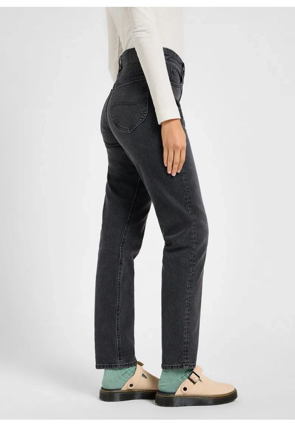 Lee - LEE DAMSKIE SPODNIE JEANSOWE LEE RIDER JEANS REFINED BLACK 112341336