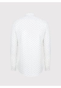 Pako Lorente - PAKO LORENTE – Biała koszula męska w mikrowzór. Kolor: biały. Materiał: bawełna, elastan. Długość rękawa: długi rękaw. Długość: długie #2